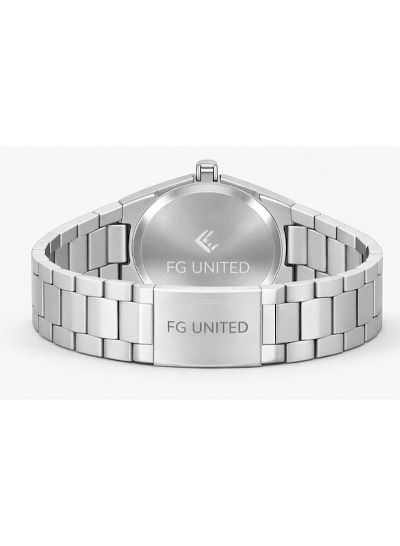 FG UNITED ساعة رجال من الفولاذ المقاوم للصدأ بقرص أخضر مع أرقام عربية 38.5 مم - FG5103 - Image 5